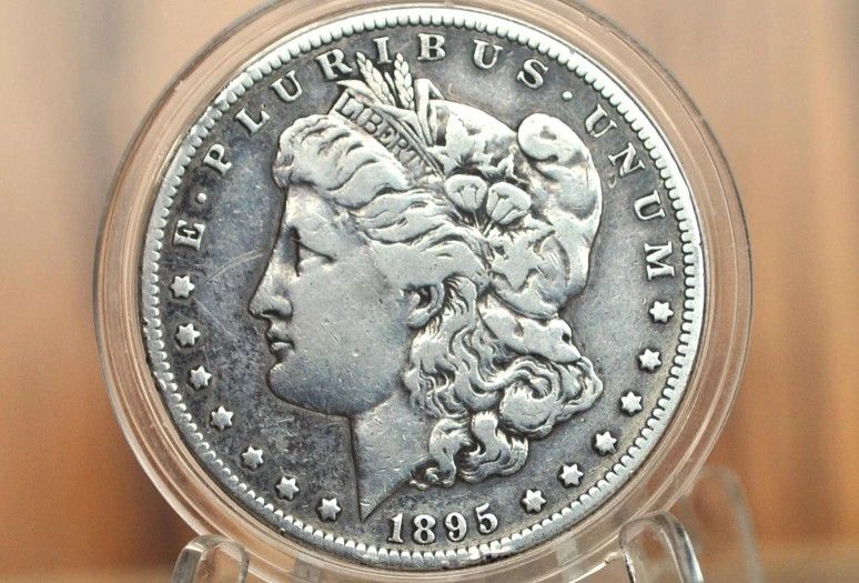 1895-S Morgan Dollar, Authentic Semi-Key Date - VF Details - 1895 S Morgan Silve