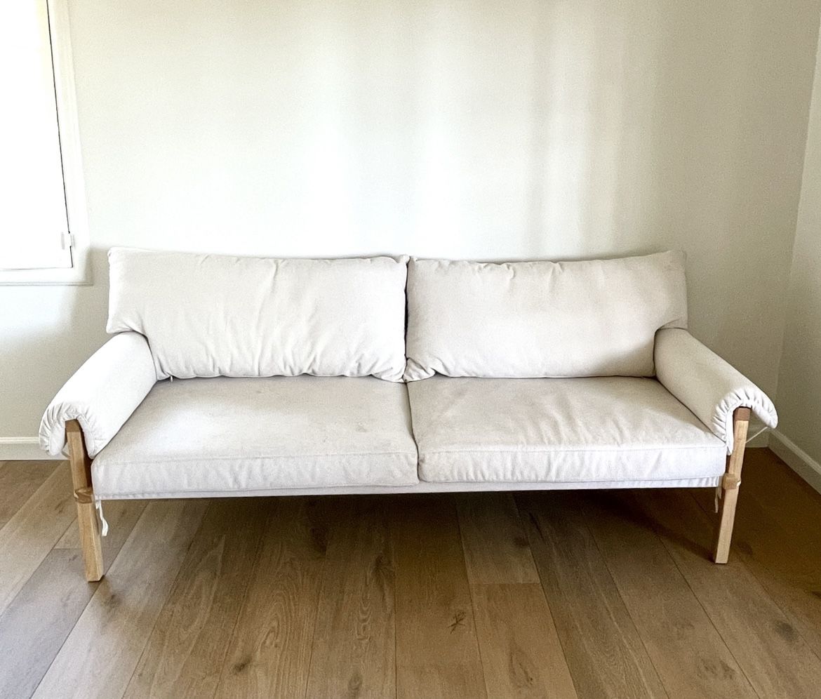 Urban Outfitters off white cream sofa couch