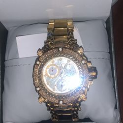 Invicta Gladiator Gold Watch 