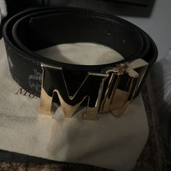 MCM BLACK N GOLD Belt