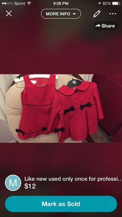 Fancy outfit. Used once for pictures.