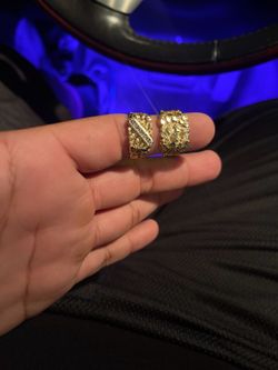 14K GOLD NUGGET RINGS