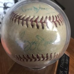 Collectible baseball signed by Reggie Jackson