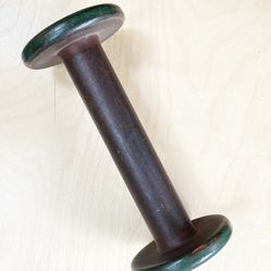 Vintage 9” Wood Spool - Candle Holder