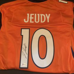 Jerry Jeudy Signed Nike Jersey