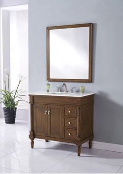Elegant Lighting
Lexington 36" Free Standing Single Basin Vanity Set with Cabinet and Quartz Vanity Top