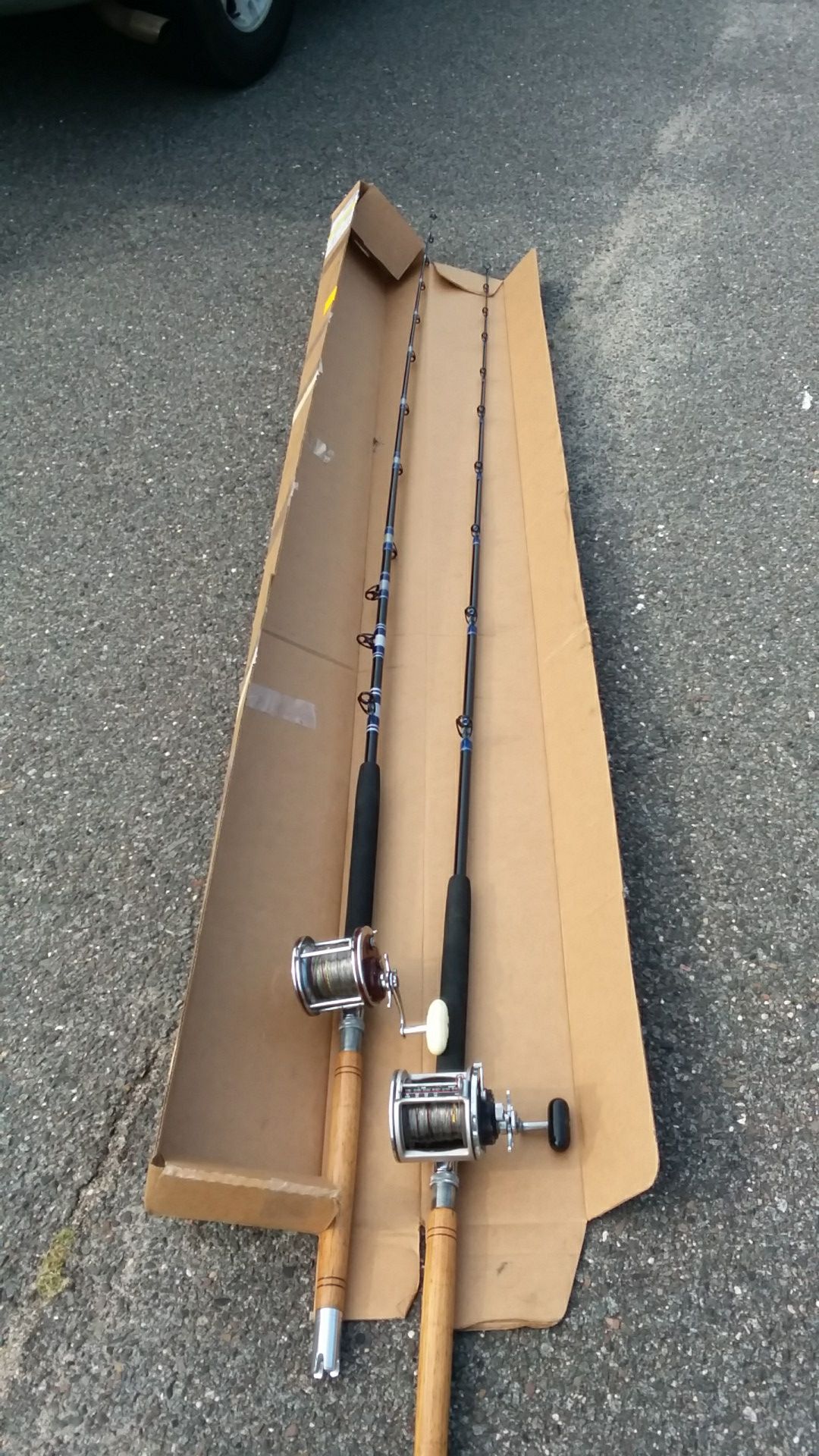 Custom made bunker spoons rods