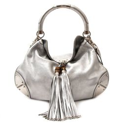 Gucci Indy Silver Hobo Bag (Authentic)