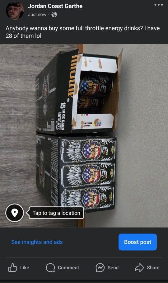28 Full Throttle Energy Drinks