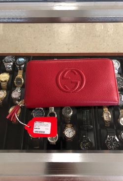 Gucci soho leather zip wallet