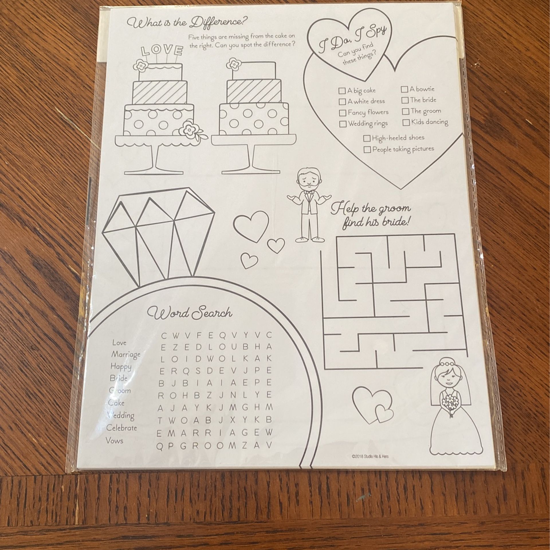 Wedding Coloring Page