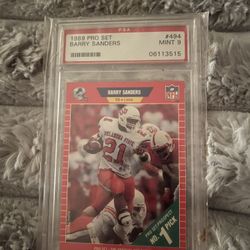 Barry Sanders Rookie Card 