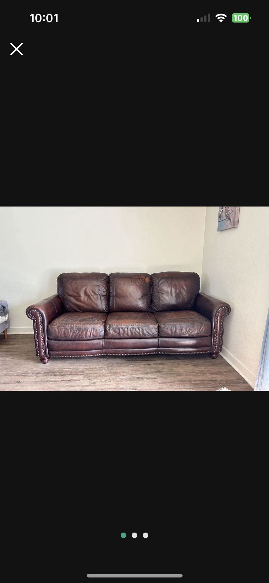 Leather Couch used good condition