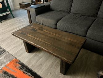 Solid Wood Rustic Farmhouse Coffee Table