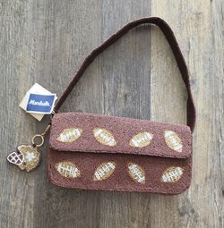Brand New Sol & Mer Viral Beaded Football Bag