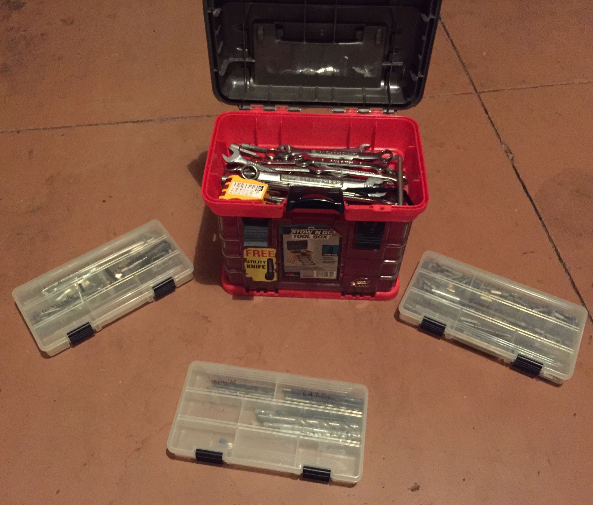 Stow n go toolbox w tools