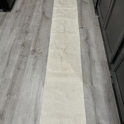 Extra Long Table Runner With Metallic Thread