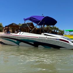 1996 26ft commander custom open bow boat.