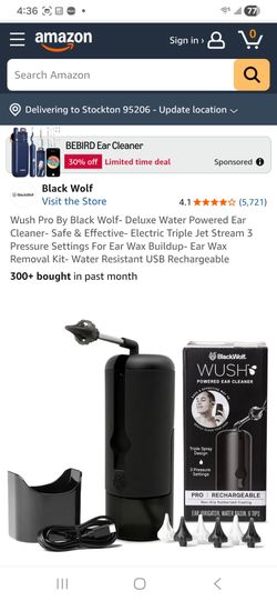 Blackwolf wush brand powered ear cleaner