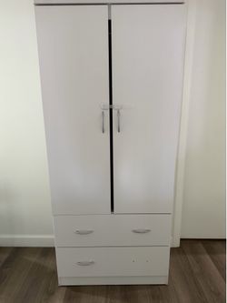 White Cabinet with Drawers