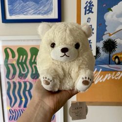 Amuse Vanilla Bear From Japan Macaron Bear Sweets Plush Collection