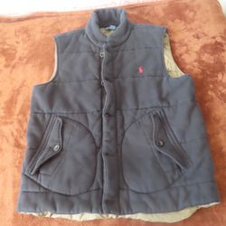 VTG Polo Ralph Lauren Talon Zipper and Buttons Quilted style Vest puffer Jacket