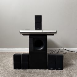 Bose Lifestyle Center Media Receiver CD Player Acoustimass Subwoofer Double Cube Speakers