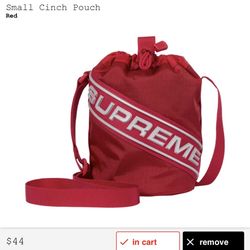 Supreme Cinch Bag Red
