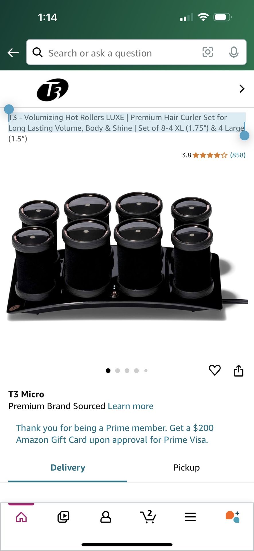 T3 - Volumizing Hot Rollers LUXE | Premium Hair Curler Set for Long Lasting Volume, Body & Shine | Set of 8-4 XL (1.75") & 4 Large