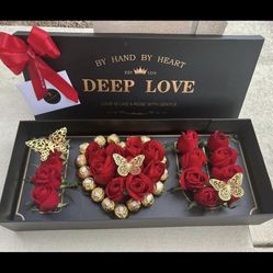 Cajas Con Rosas Y Chocolates