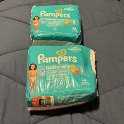 NEW Pampers Size 5
