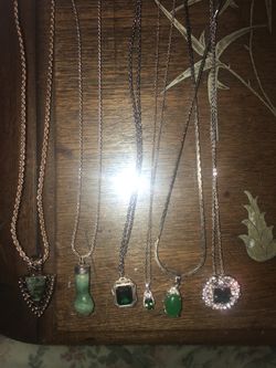 ⛓925 silver necklaces with beautiful Stones 🧿