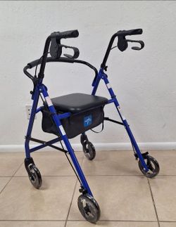 Rollator - Foldable and Portable, Stand-Up Rolling Walker -6" Wheels