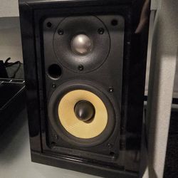 B&W FPM2 wall hanging or bookshelf speakers.