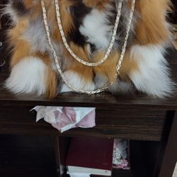 100% Fox Fur Handbag 