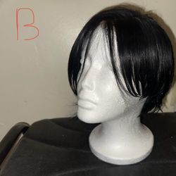 Realistic Wig – Jet Black – Short Bob - Excellent Condition 