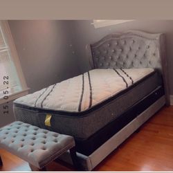Queen Bed Frame And Bench 
