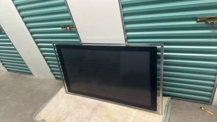 Large Flat Screen TV with Silver Frame (Sony Grand WEGA)
