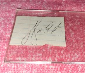 Walter "Sweetness" Payton Auto (Just A Flex, Not For Sale)