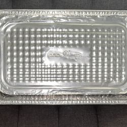 Silver aluminum foil pans 14 Liters
