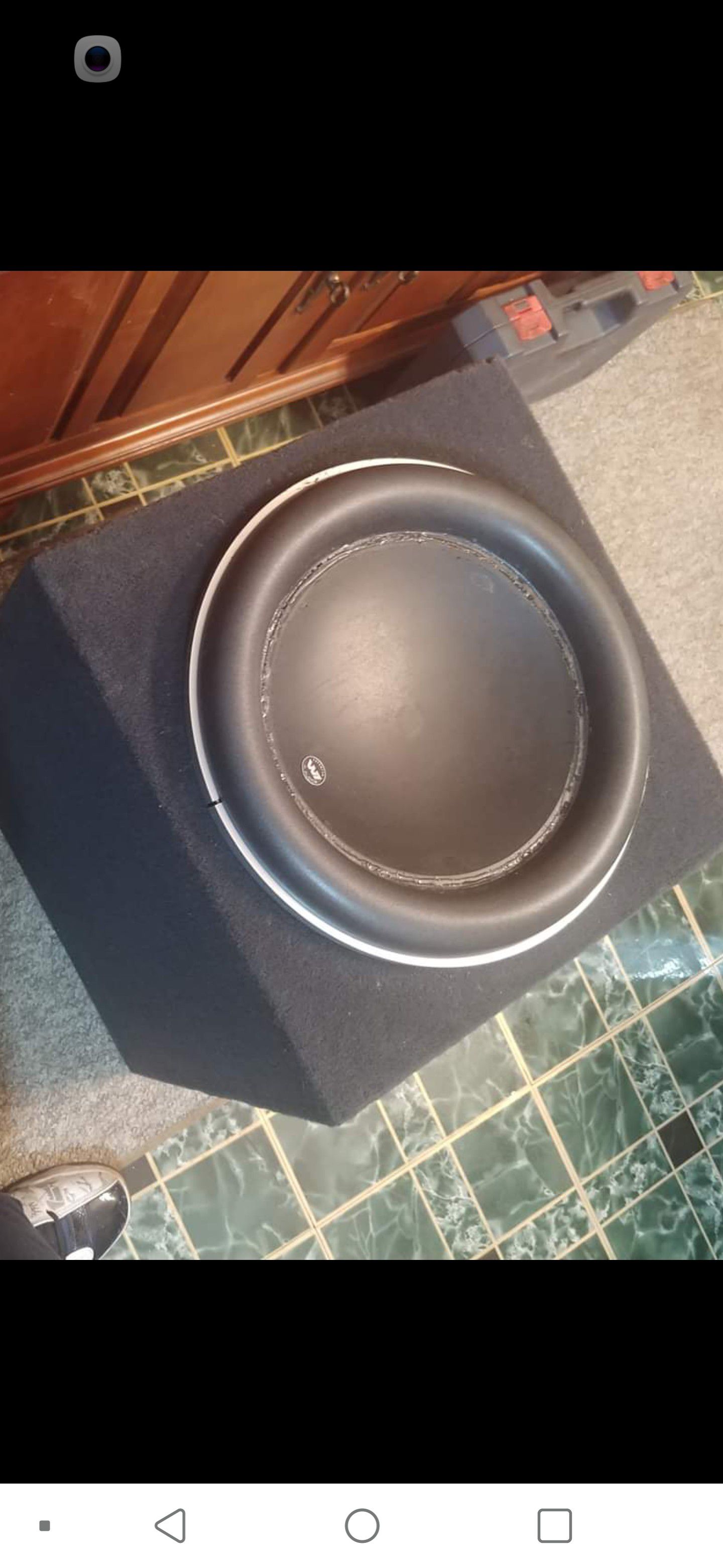 13" JL W7 needs to be rebuilt. Subwoofer and box