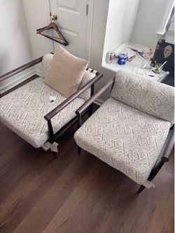 2 accent chairs