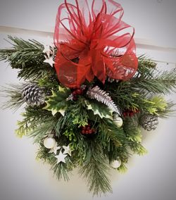 Christmas Swag handmade using artificials & silks