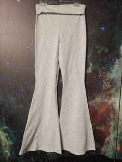 Gray Flare Leg Stretch Pants
