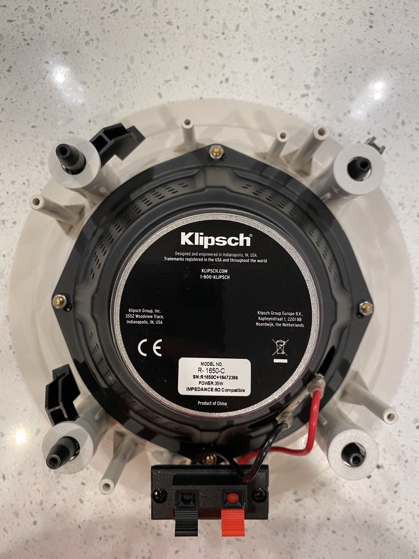 Klipsch R-1650-C In-Ceiling Speakers (1 Pair)