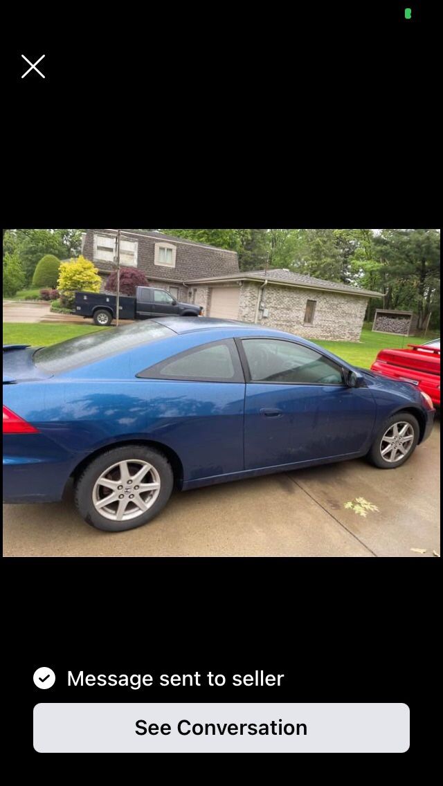 Blue 03 Honda Accord Ex Coupe 3.0
