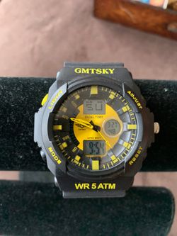 GMTSKY 45MM DIGITAL DUAL TIME WATCH