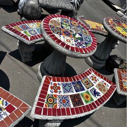 Concrete Bistro Table Set 