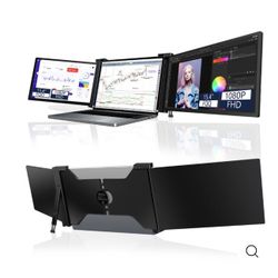FQQ 15.4” Triple Portable Monitor - 1080P FHD IPS Laptop Screen Extender- S20