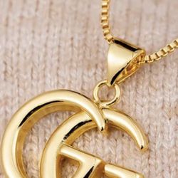 Gold Plated Necklace And Earrings